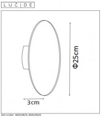 Eklyps 46201/08/30 D-25, 8W LED