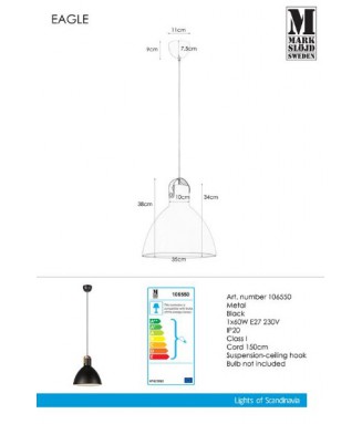 Eagle Black D-35, 106550 /Rippvalgusti