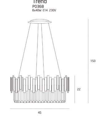 Trend Pendant D-45, C0368