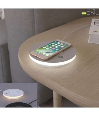 Ekil White, Wireless Charger / Laua Wireless laadija LEDiga