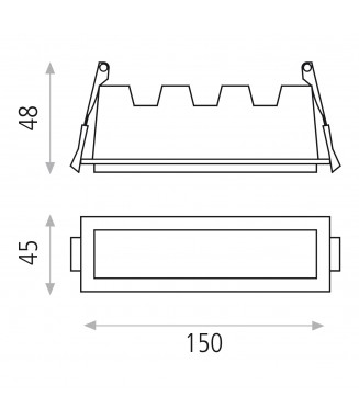 Alexia 10W LED, IP43 / Süvis. valgusti