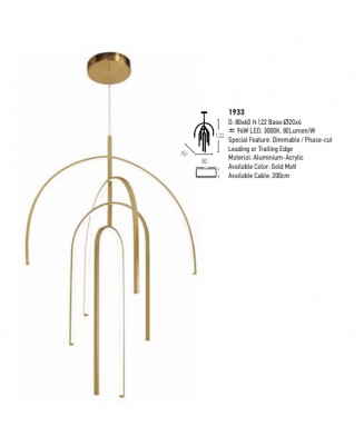 1933 Pendant Light / Rippvalgusti