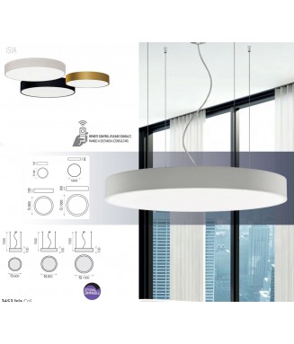 Isia Pendant Black D-60, 55W Dim Tiac