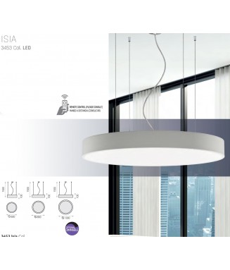 Isia Pendant White D-40, 40W Dim Tiac