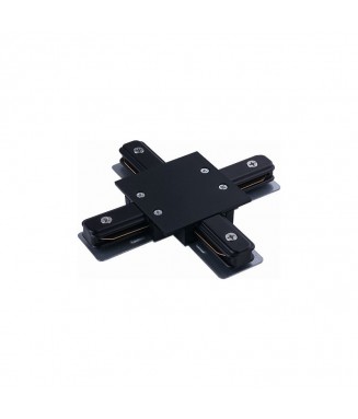 Track Recessed X Connector 8837 Black