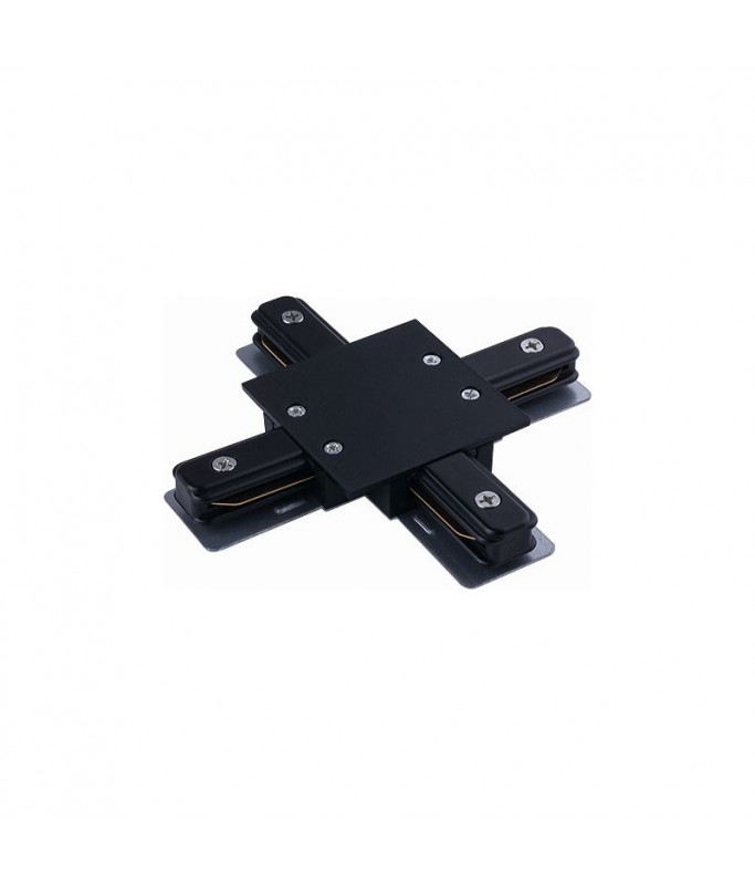 Track Recessed X Connector 8837 Black