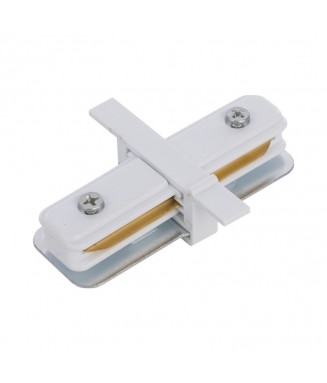 Track Recessed Straight Connector 8967 White / Siini ühendus - süvistatav