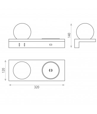 Sylvana Wall, Wireless Charger/ Seinavalgusti