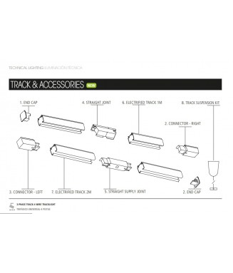 Track Spot Morgan Black 18W LED