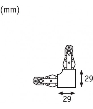 Track L Connector Matt Chrome 976.48