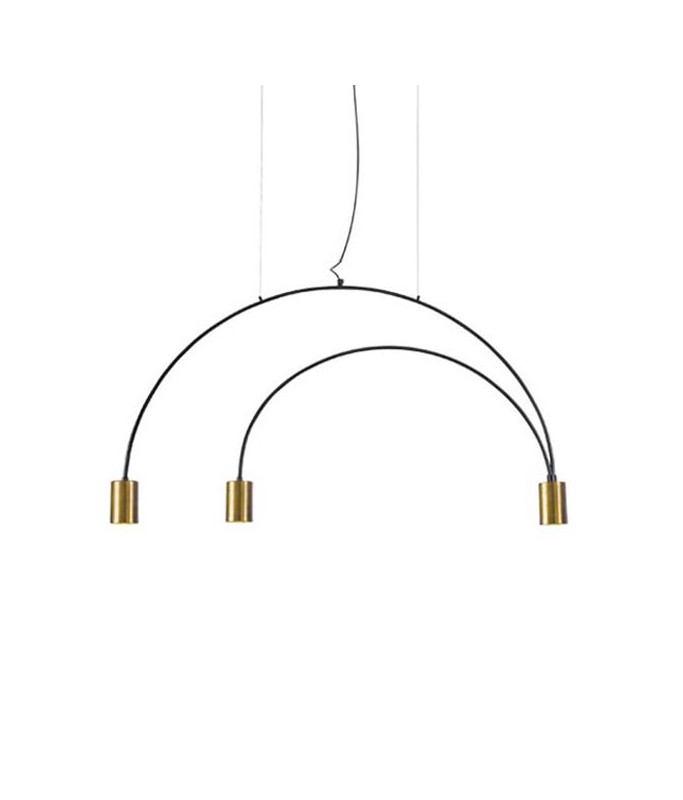 19213 Pendant Light Black/Brass