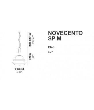 Novecento SP M Bianco/Cromo D-44