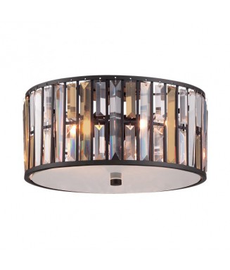 Gemma 3 Light Flush Mount Vintage Bronze