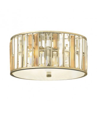 Gemma 3 Light Flush Mount Silver Leaf