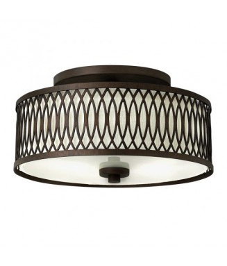 Walden 3 Light Flush Mount Victorian Bronze/ Laevalgusti