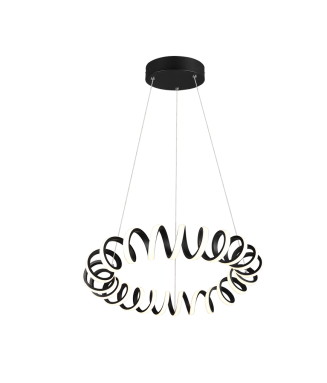 Curl Pendant Black 33W LED