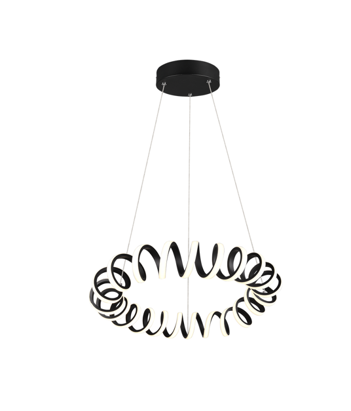 Curl Pendant Black 33W LED / Rippvalgusti