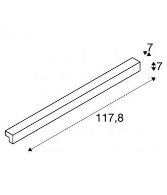 L- Line 120 White, 1001303/ Seinavalgusti