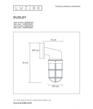 Dudley Black 11892/01/30/ Seinavalgusti