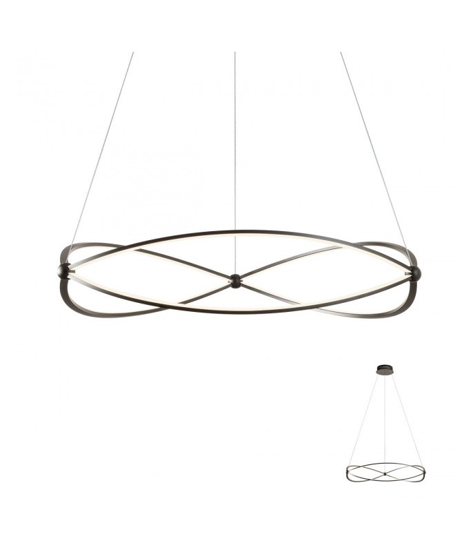 Quark Pendant Black D-80 54W LED