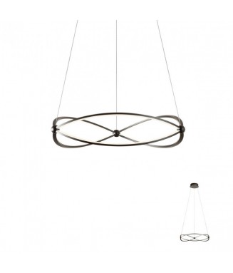 Quark Pendant Black D-60 43W LED