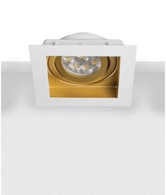 S036 Downlight Recessed Spot White/Gold