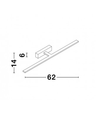 Mondrian 9053202 Black IP44 /Seinavalgusti