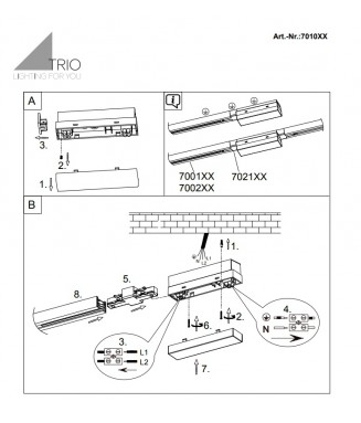 Track Trio Middle/End Power 701087 / Vahe ja lõpp toite ühendus otsas