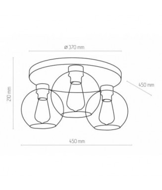 Cubus Graphite -3 Ceiling 2776 /Laevalgusti