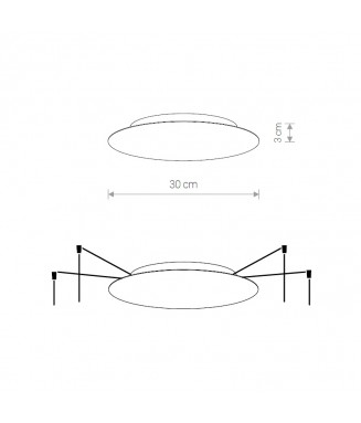 Canopy A 8566 White 8-lamps/ Alus