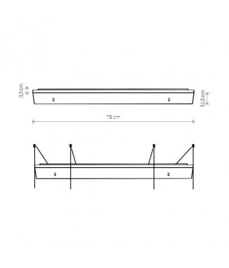 Canopy D780 8553 White 12-lamps/ Alus