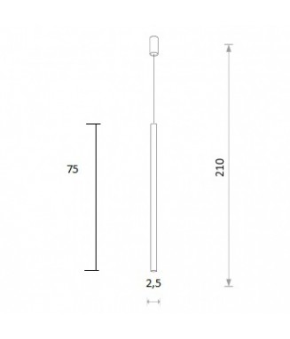 Laser 8432 White G9, H-75/ Rippvalgusti