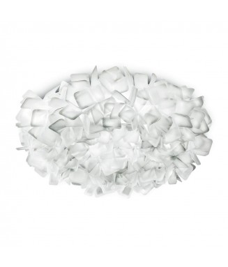 Clizia Ceiling L-size D-78cm, Opal White/ Laevalgusti