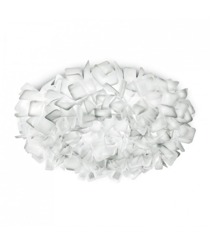 Clizia Ceiling L-size D-78cm, Opal White/ Laevalgusti