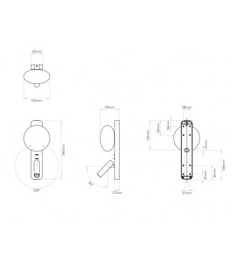 Zeppo Reader White 1176008 /Seinavalgusti