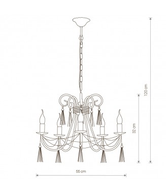 Twist Pendant 4984/ Rippvalgusti