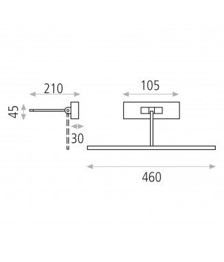 Adan Brass 6W 3000K/ Seinavalgusti