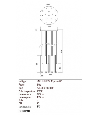 Madison Satin Gold 01-2058/ Rippvalgusti