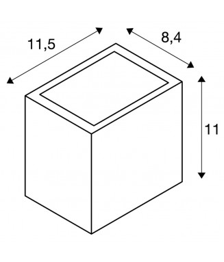 Sitra Cube Anthracite 1002032 /Seinavalgusti