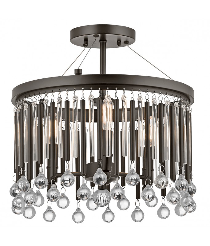 Piper 3 Light Semi Flush / Laevalgusti