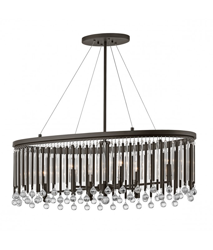 Piper  6 Light Oval Chandelier/Pendant/ Rippvalgusti