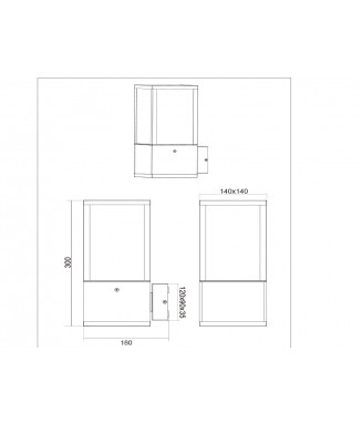 Garonne Wall Wood IP44/ Seinavalgusti