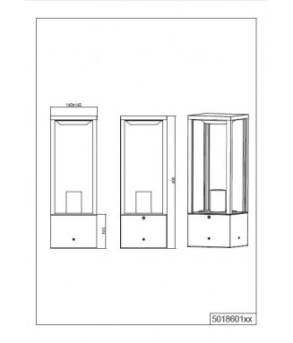 Garonne Pole H-40 Wood IP44/ Pollarvalgusti