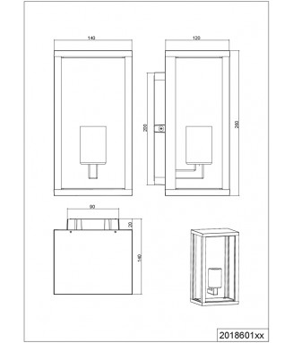 Garonne Wall Anthracite IP44/ Seinavalgusti