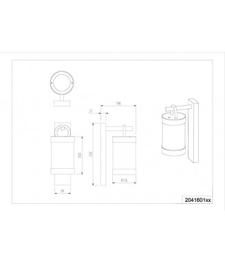 Sambesi Wall Rusty IP44/ Seinavalgusti