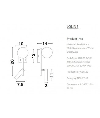 Joline 9919530/ Seinavalgusti