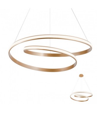 Torsion Pendant D-120cm Bronze 70W LED/ Rippvalgusti