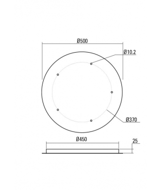 Base CS5RD500WH / Valgustialus