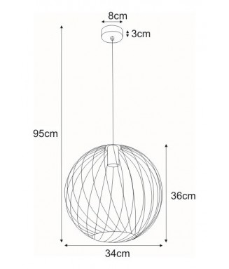 Modena Matt Gold D-34cm