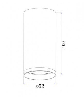 C052CL-01B, 1xGU10 / Laevalgusti